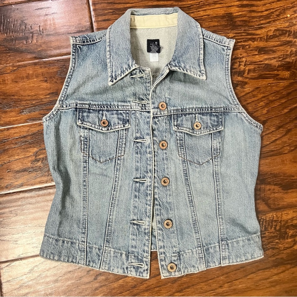 Vintage Gap Denim Vest Jacket Size XS